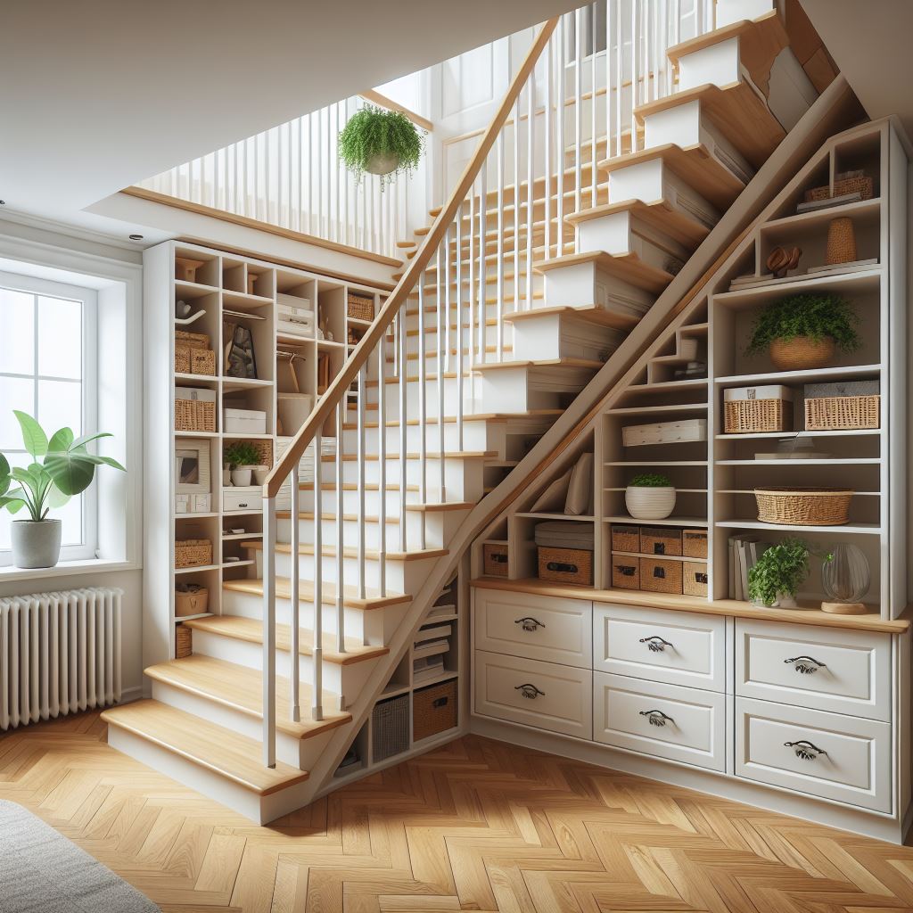 Maximizing Under-Stair Space with Custom Cabinets