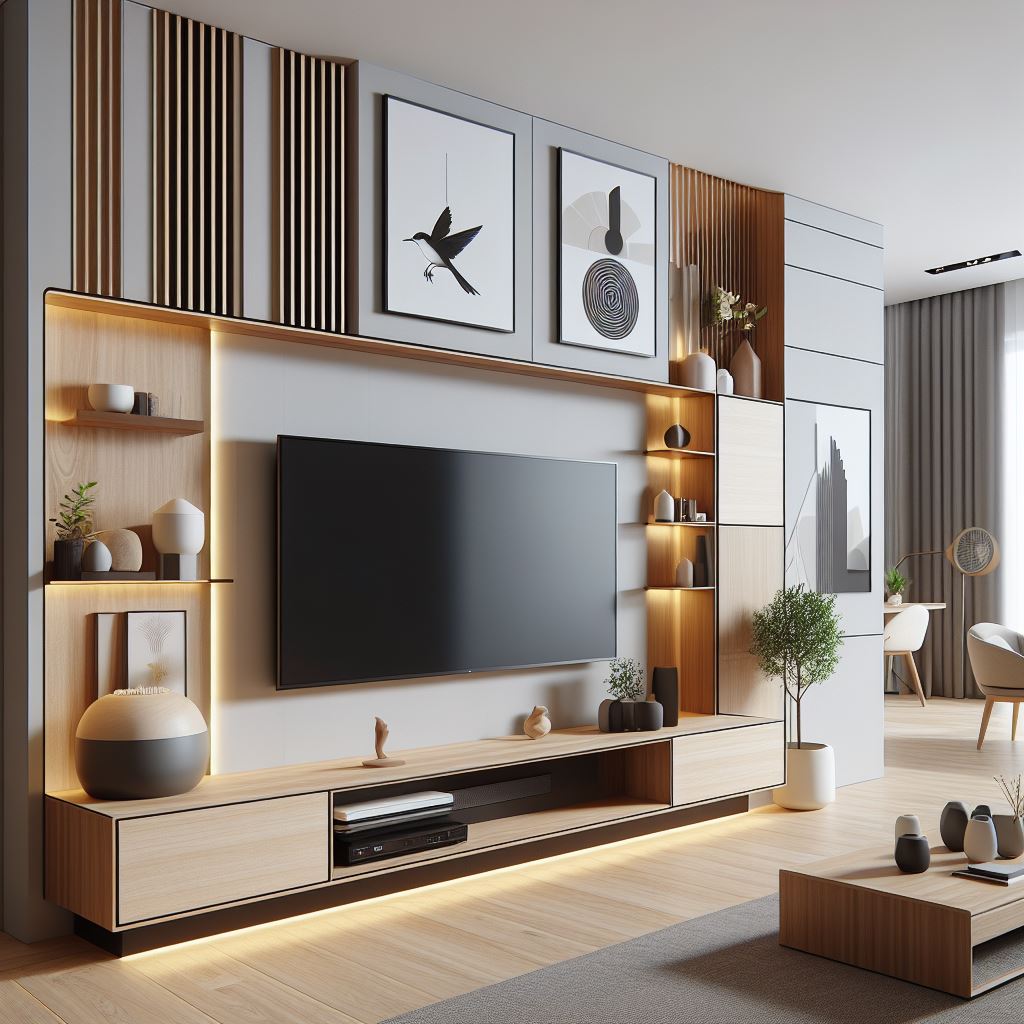 Innovative Modern TV Unit Designs for Minimalist Living Rooms